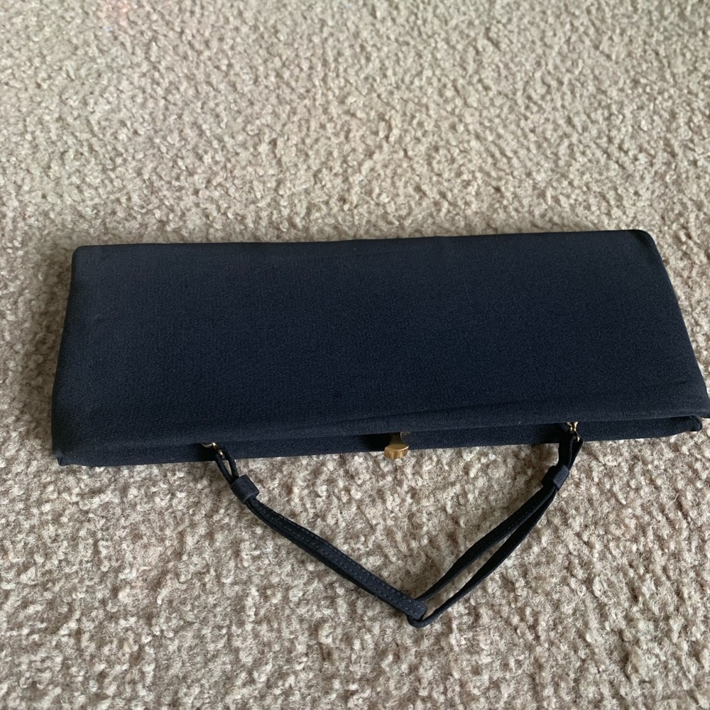 Vintage HL USA Black Clutch Purse